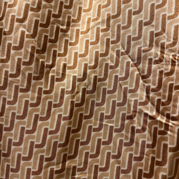 Joie Tan Patterned Bow Tie Blouse - Picture 5 of 6